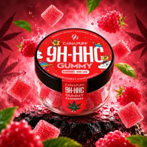 Canapuff 9H-HHC Gummy Raspberry, 500 mg